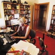 “Her Writing Journey” (with cat) — Arizona Daily Star, Sept. 30, 2007